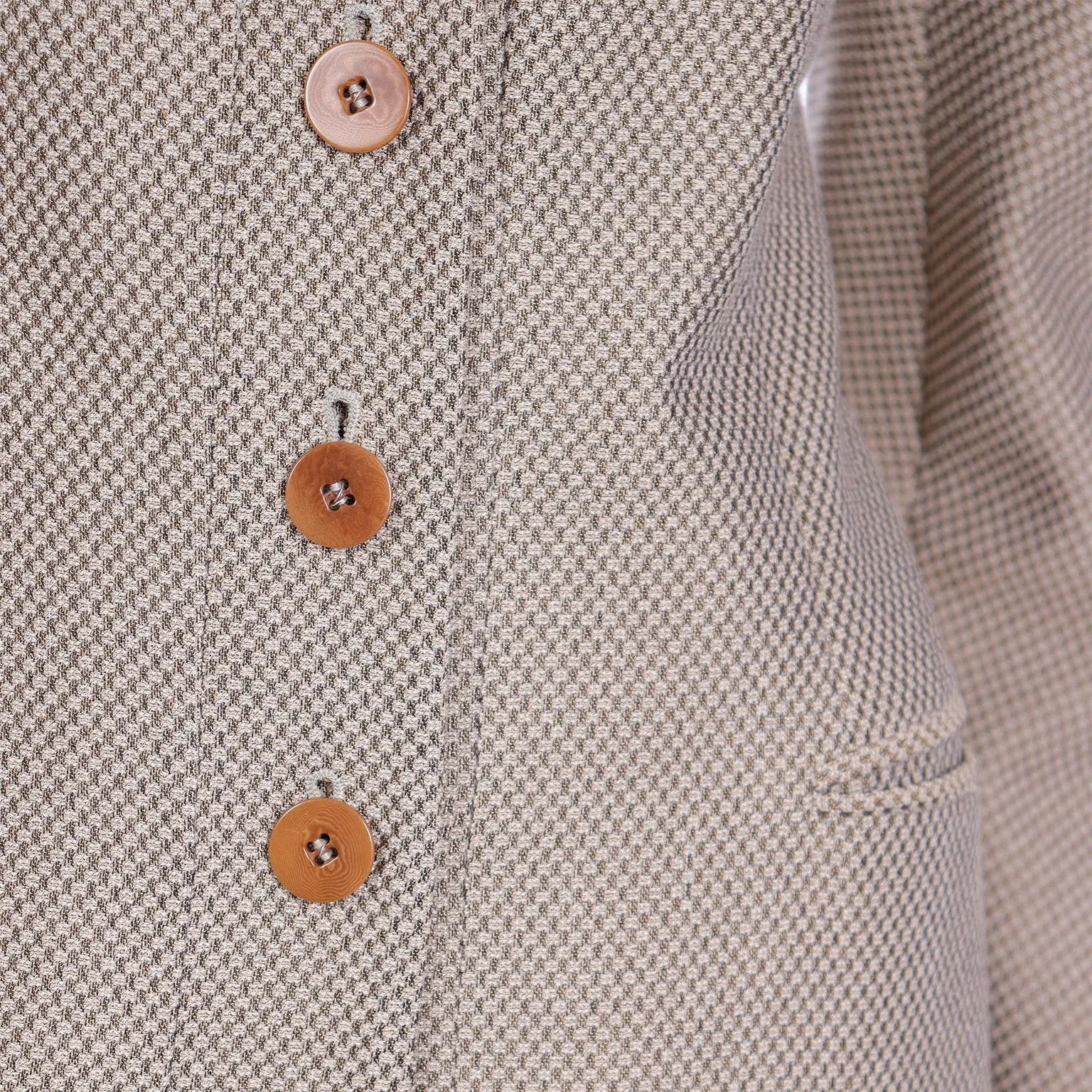 1980s Giorgio Armani Brown & Grey Check Jacket & Trouser Suit