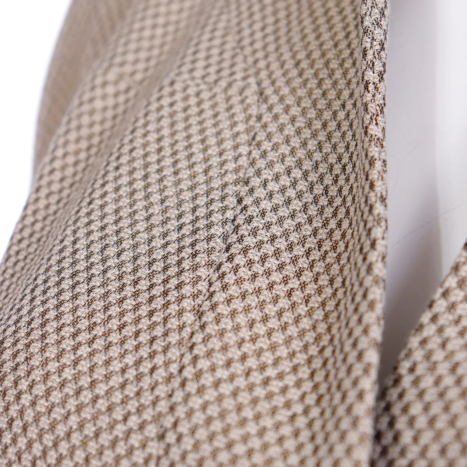 1980s Giorgio Armani Brown & Grey Check Jacket & Trouser Suit