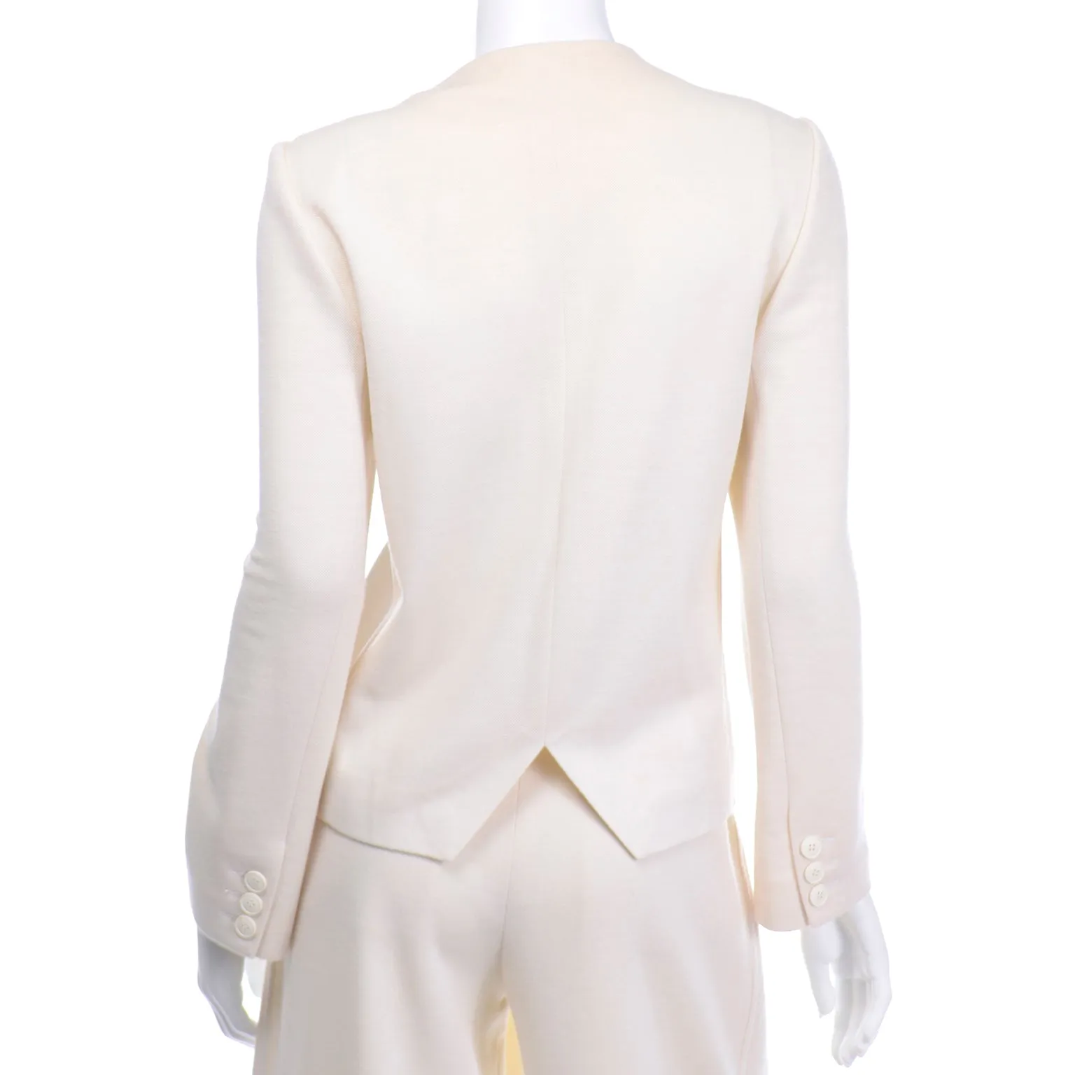 1980s Sonia Rykiel Vintage Cream Pants & Jacket Suit