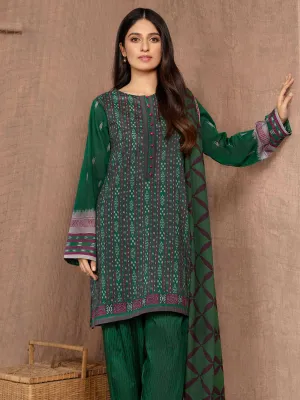 3 Piece Printed Textured Lawn Suit