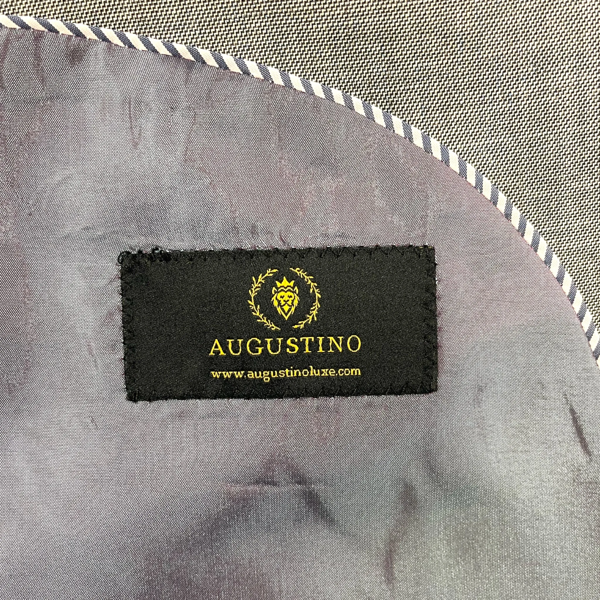 3pc Ink Sharkskin Suit
