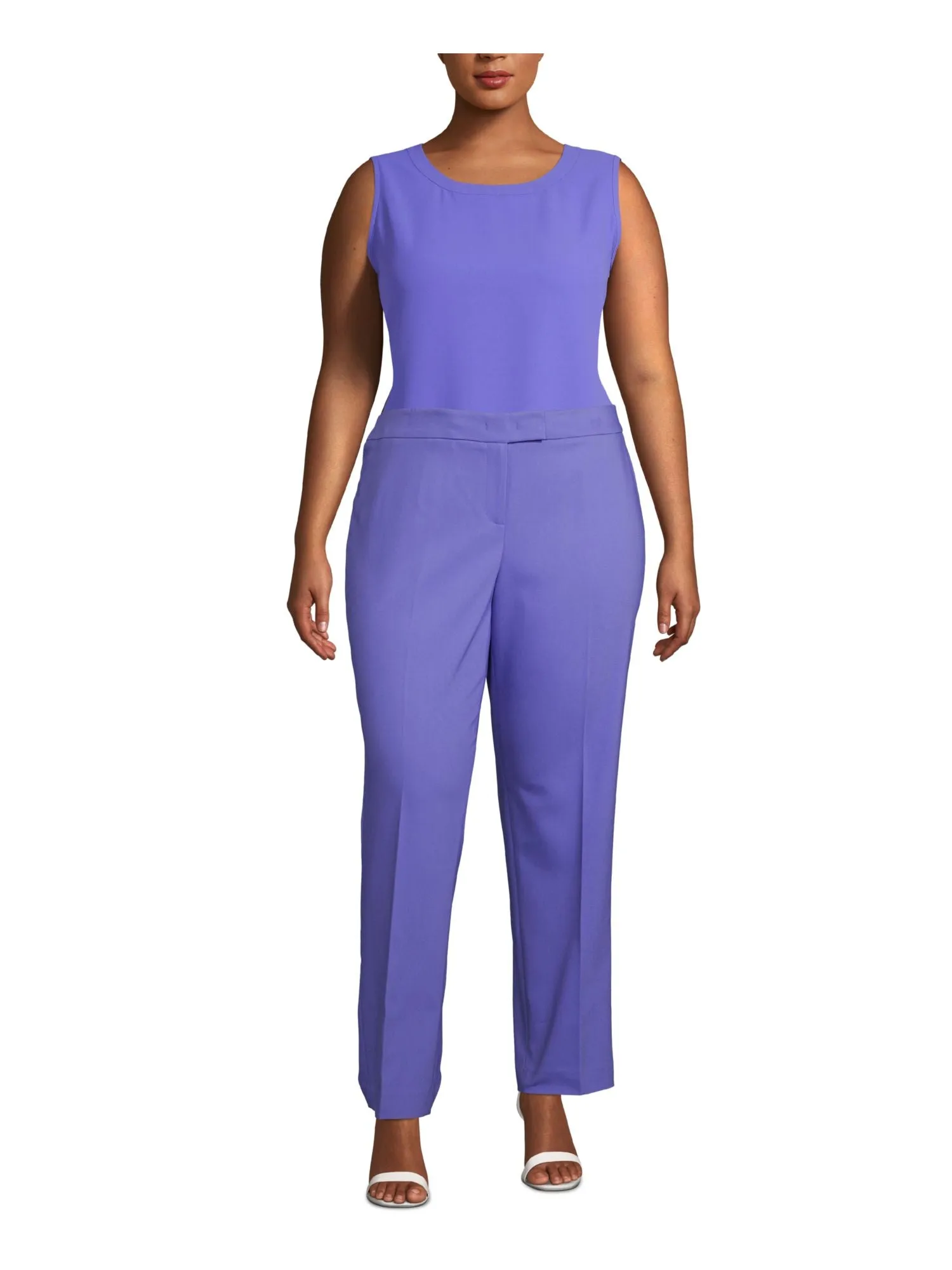 ANNE KLEIN Womens Straight leg Pants