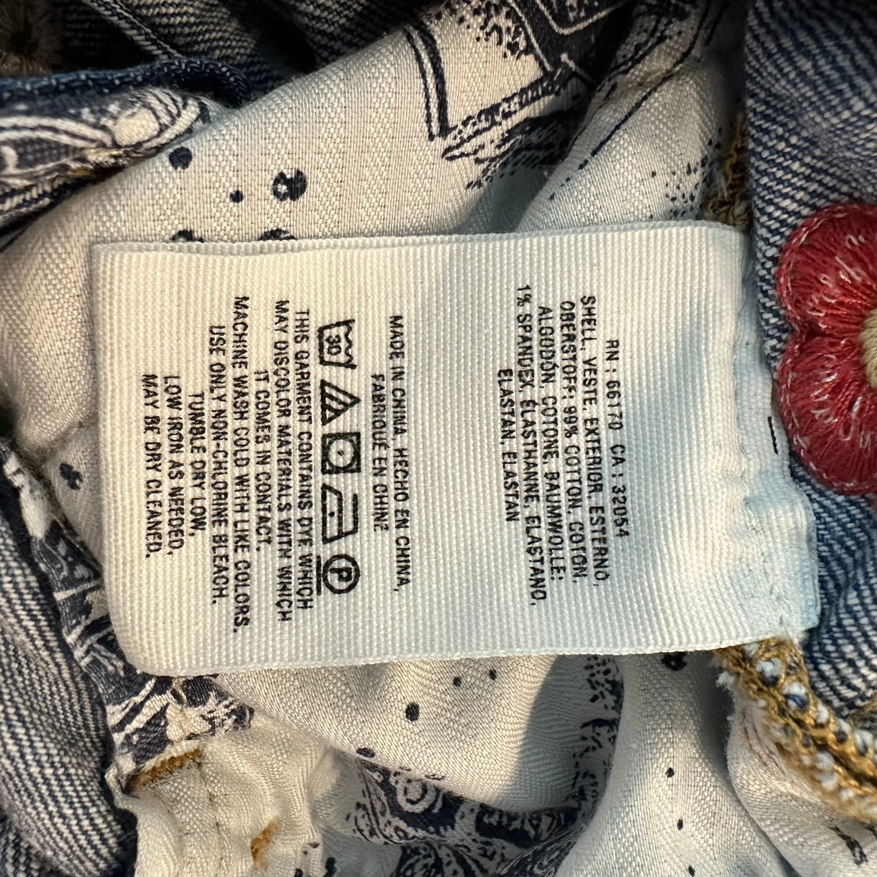 Anthropologie Pilcro and the Letterpress Slim Boyfriend Floral Fruit Embroidered Jean Shorts 27