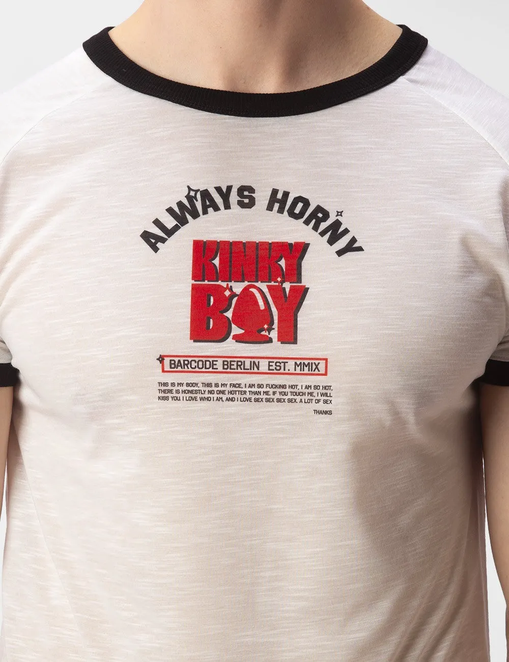 Barcode Berlin Always Horny Kinky Boy t-shirt white