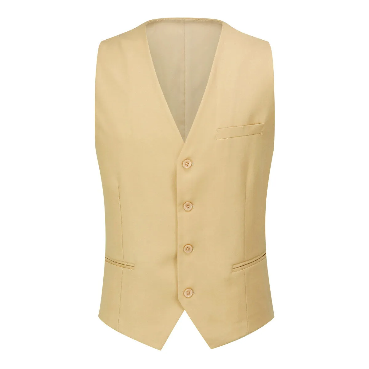 Beige 3-Piece Slim Fit Suit