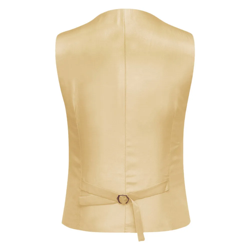 Beige 3-Piece Slim Fit Suit