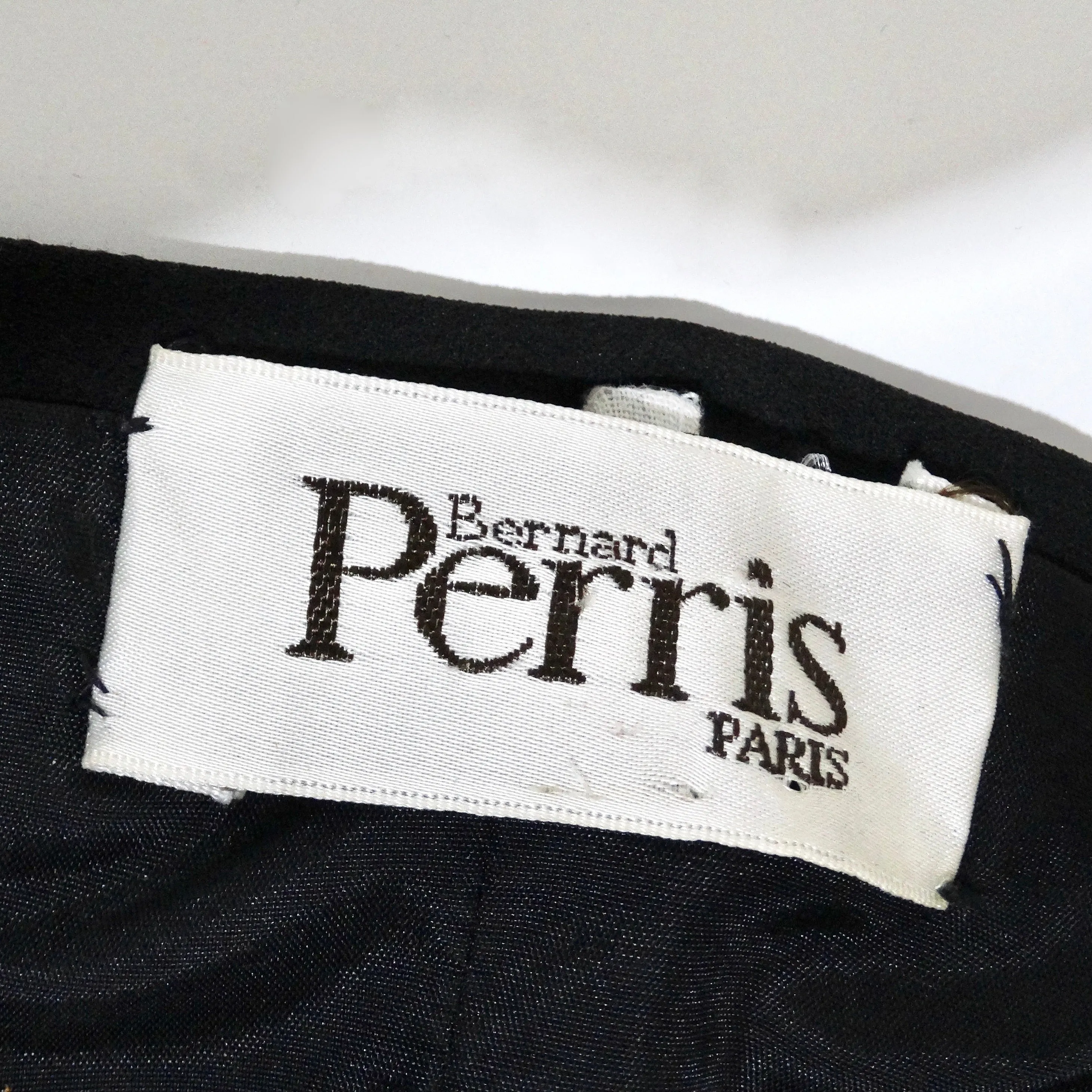 Bernard Perris 1980s Asymmetric Star Embroidered Dress