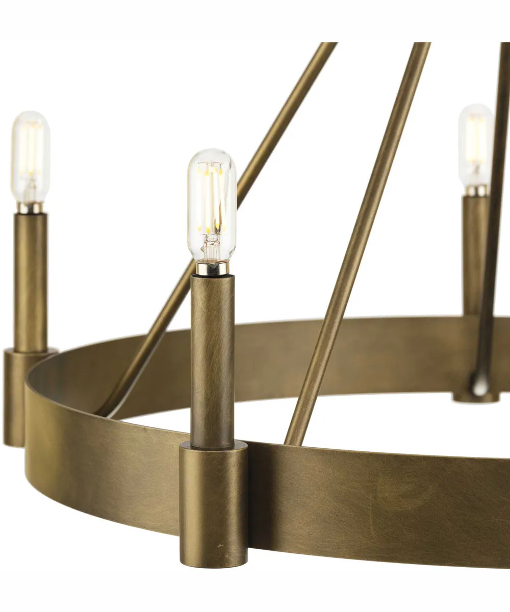 Breckenridge 5-Light Rustic Farmhouse Chandelier Aged Bronze