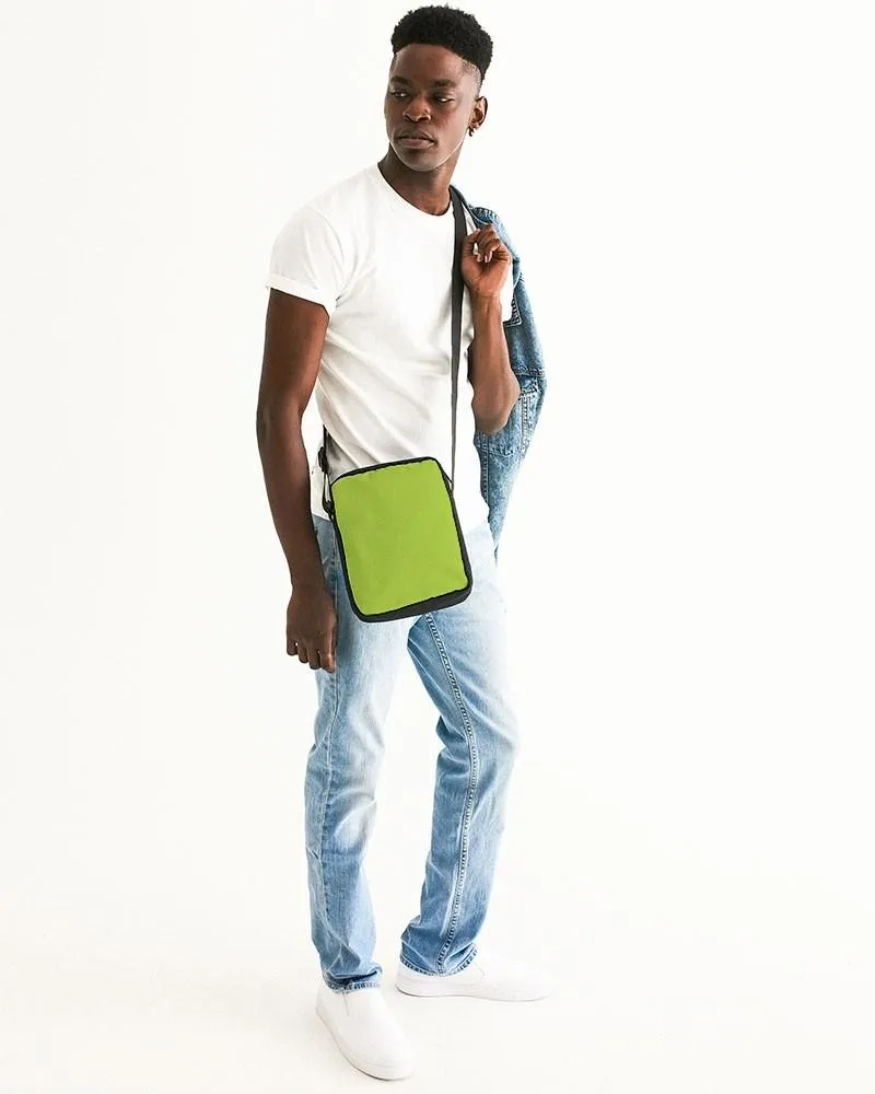 Bright Warm Green Messenger Pouch | Bright Pure Warm Green | C38M0Y100K0