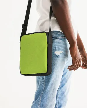 Bright Warm Green Messenger Pouch | Bright Pure Warm Green | C38M0Y100K0