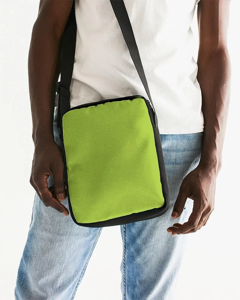 Bright Warm Green Messenger Pouch | Bright Pure Warm Green | C38M0Y100K0