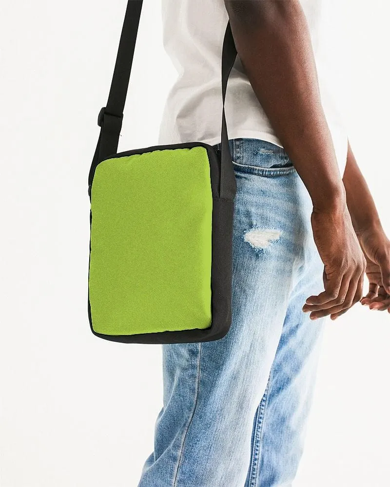 Bright Warm Green Messenger Pouch | Bright Pure Warm Green | C38M0Y100K0