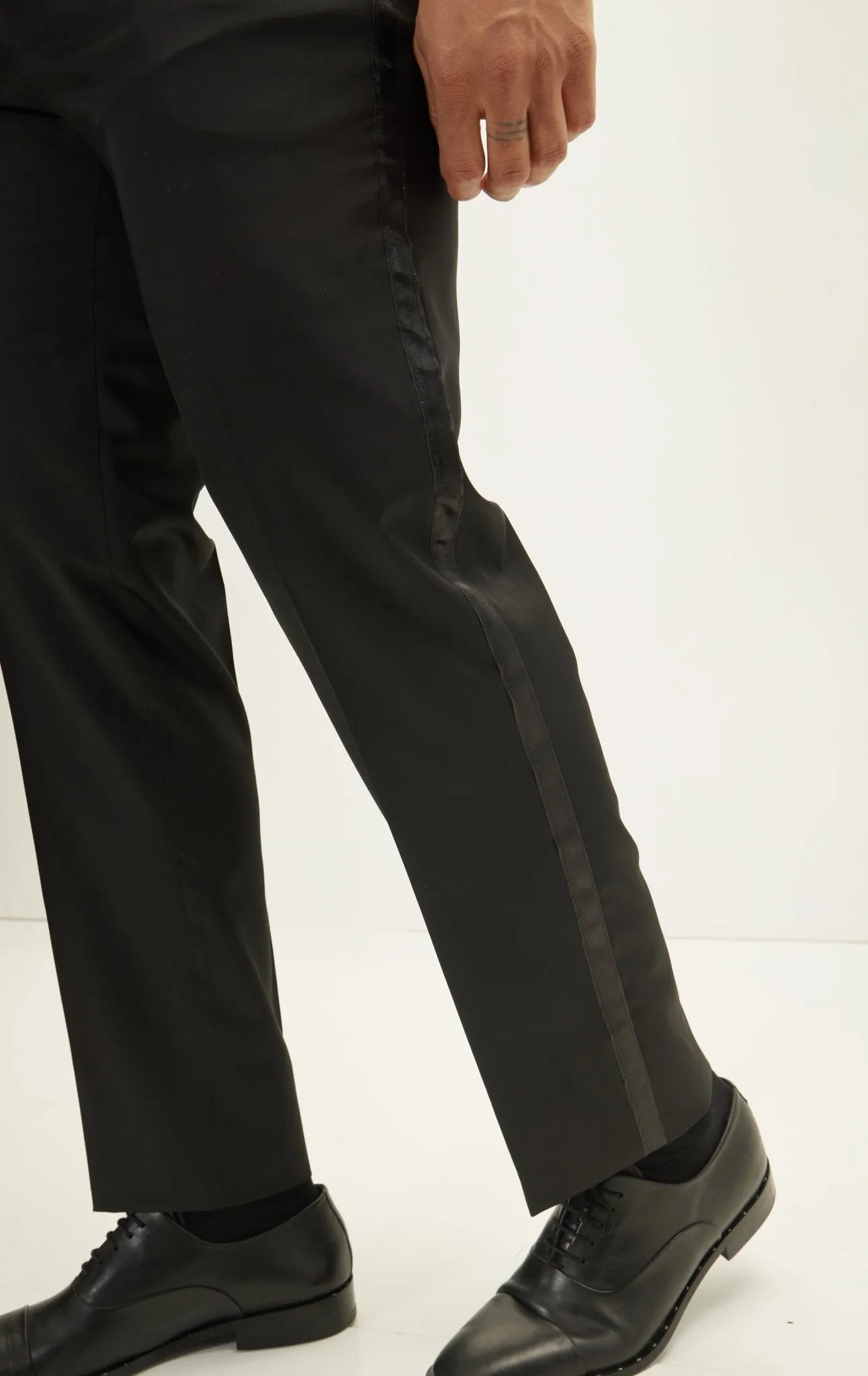Cascading Peak Lapel Tuxedo Jacket - Pink