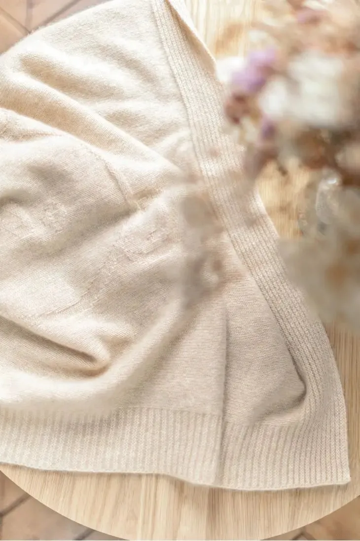 Cashmere blanket bunny beige*
