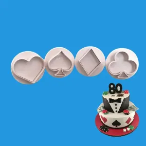 Casino Card Suit Plunger Cutter Set