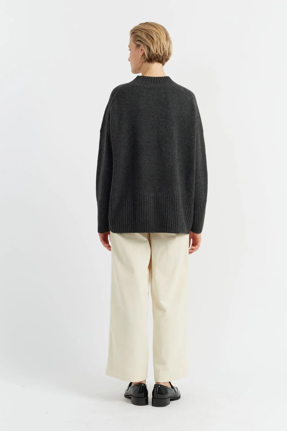 Charcoal Cashmere Comfort Sweater