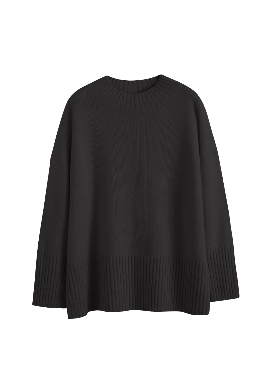 Charcoal Cashmere Comfort Sweater