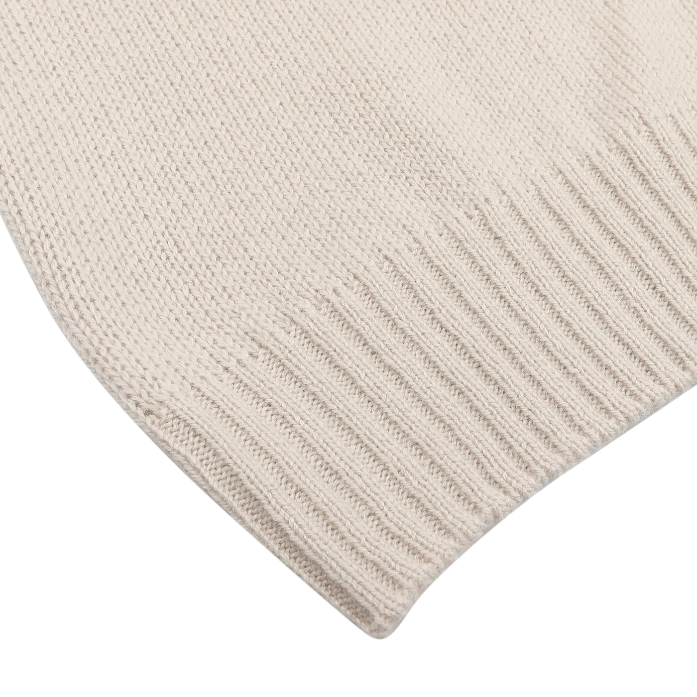 Cream Beige Air Wool Rollneck