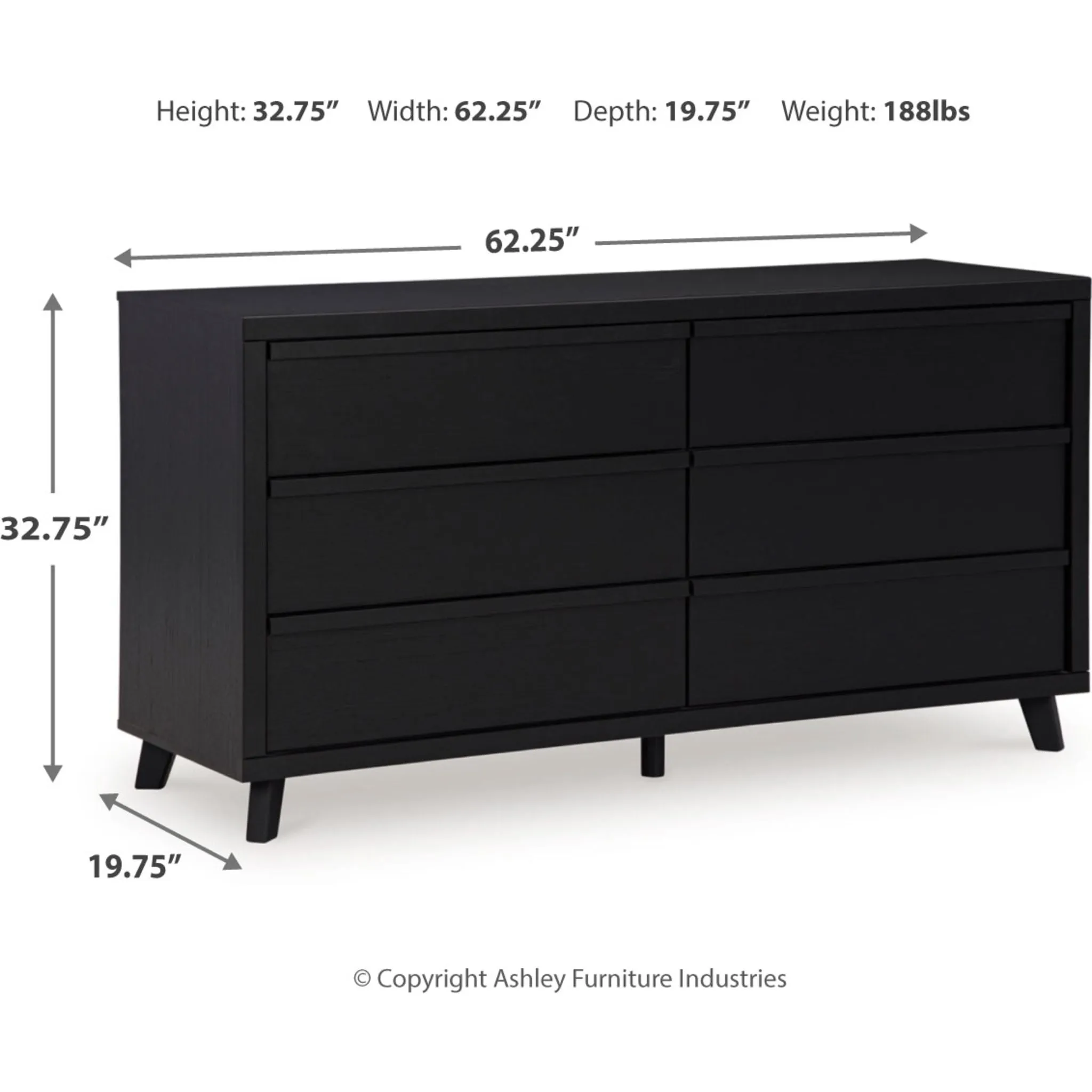Danziar Dresser - Black