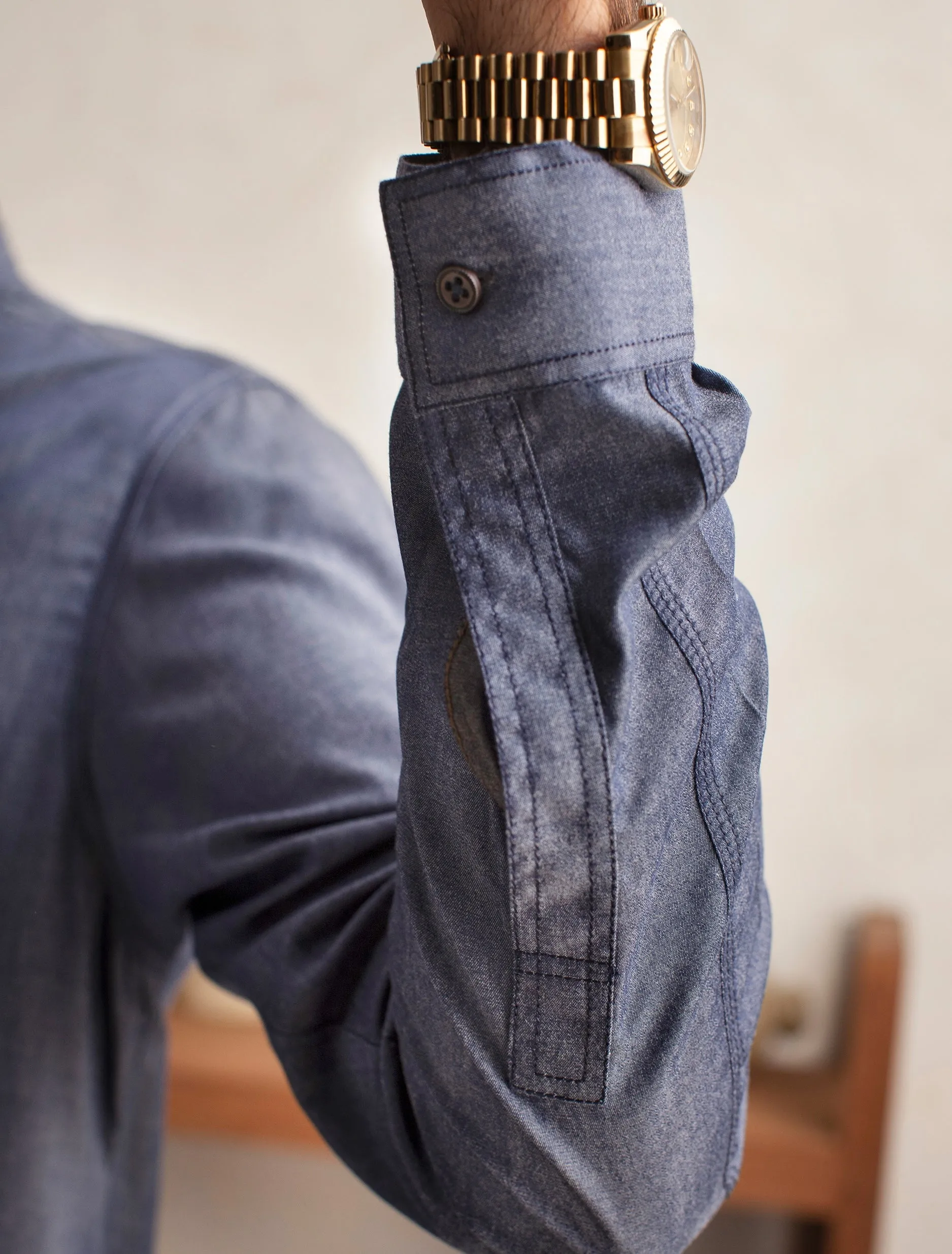 DENIM BLUE COLOR KAMEEZ SHALWAR