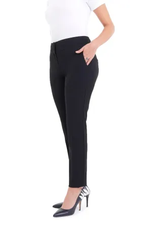 Dress Pants High Waist Straight Leg Black Pants