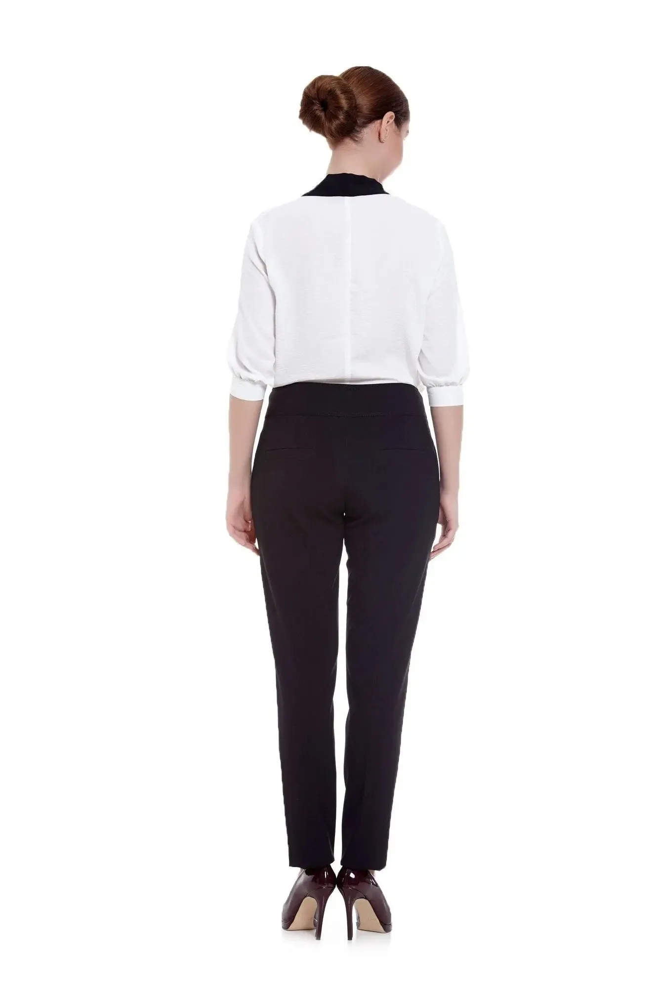 Dress Pants High Waist Straight Leg Black Pants