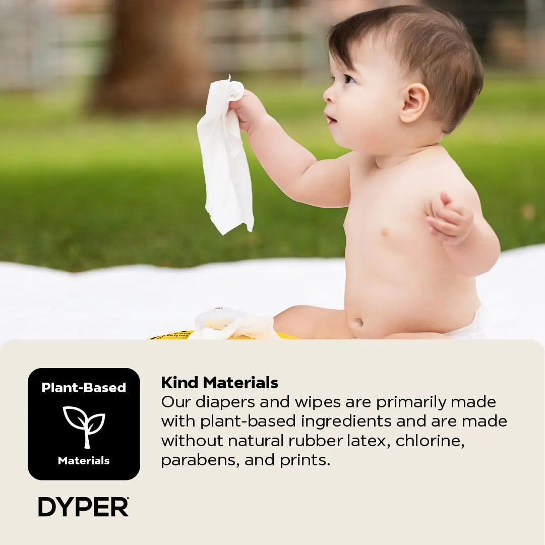 DYPER: Charcoal-Enhanced Baby Wipes with 100% Plant-Based Unscented Formula