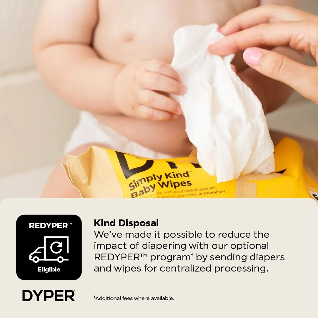 DYPER: Charcoal-Enhanced Baby Wipes with 100% Plant-Based Unscented Formula