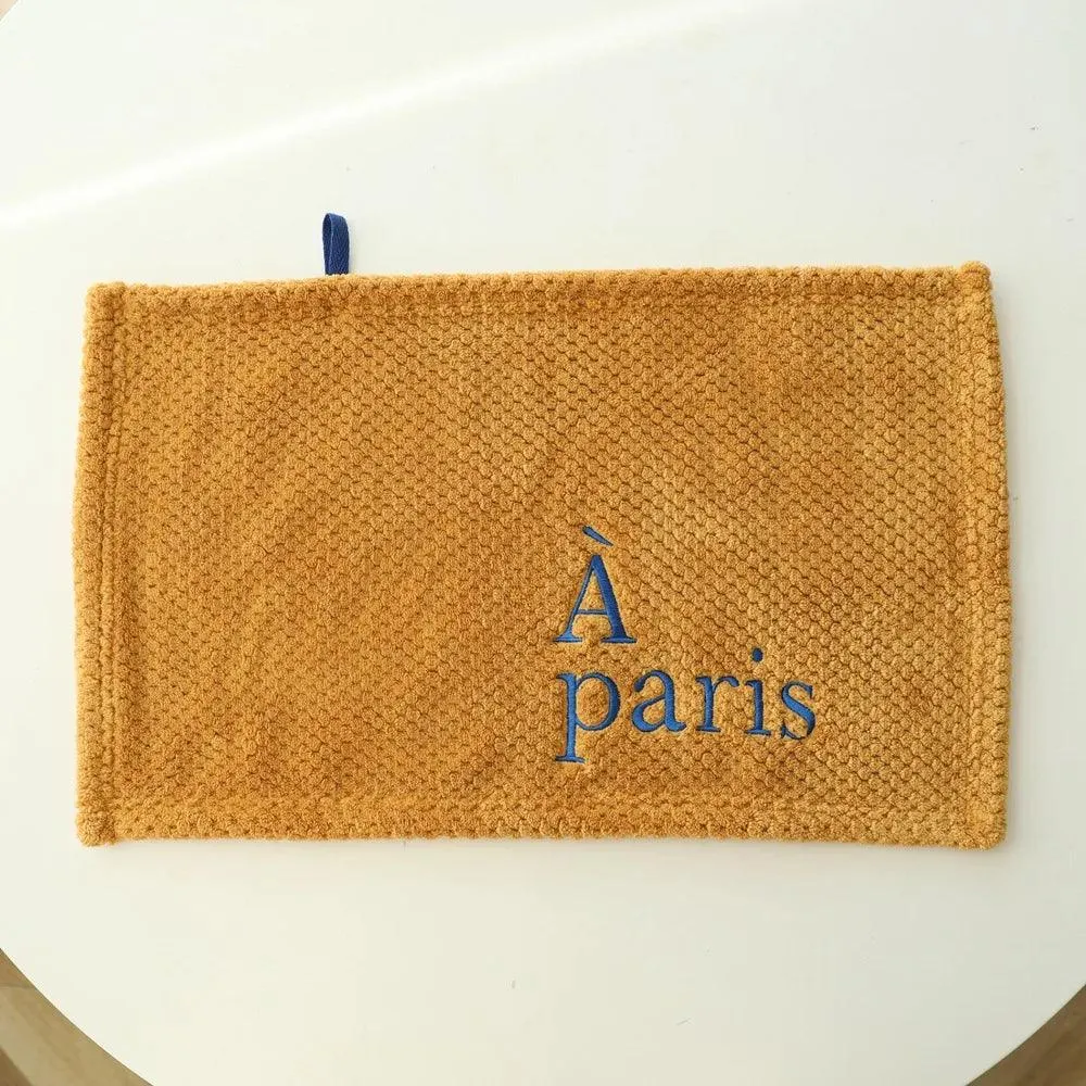 Elegant Embroidered Cotton Hand Towel Set for Quick-Drying - Ideal for Kitchen and Bathrooms