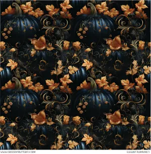 Elegant Pumpkins 5 Printed Vinyl Sheet/Wrap