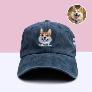 Embroidered Hat | Custom With Your Pet's Face & Name