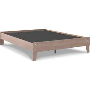 Flannia Queen Platform Bed - Gray