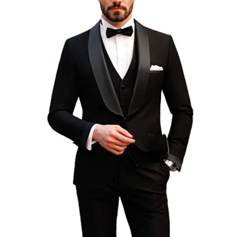 Funki Buys | Suits | Men's Formal Slim-Fit 3 Pcs Tuxedo Suit Set