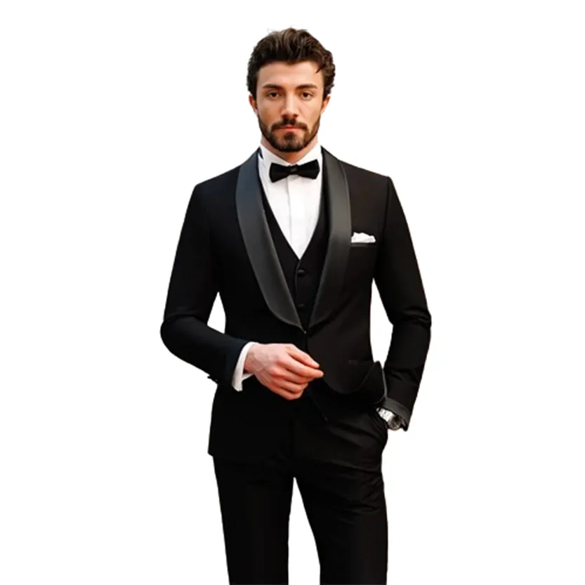 Funki Buys | Suits | Men's Formal Slim-Fit 3 Pcs Tuxedo Suit Set