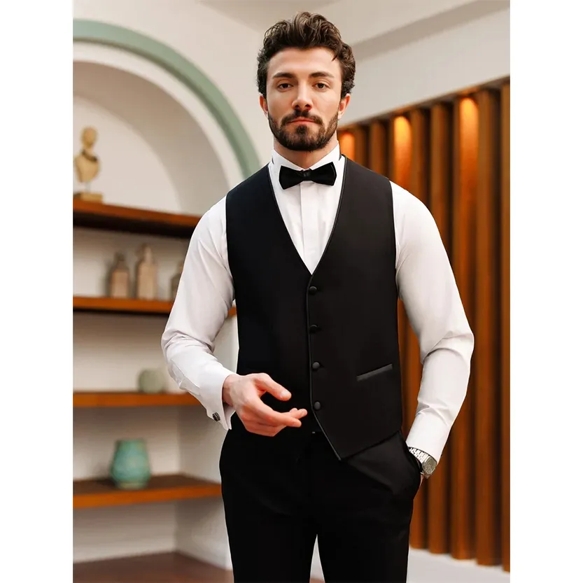 Funki Buys | Suits | Men's Formal Slim-Fit 3 Pcs Tuxedo Suit Set
