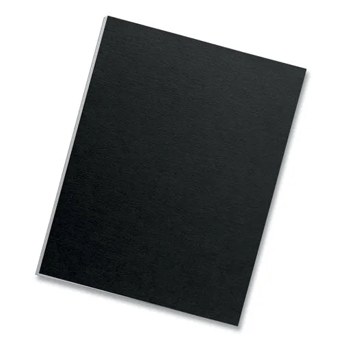 Futura Presentation Covers For Binding Systems, Opaque Black, 11 X 8.5, Unpunched, 25/pack