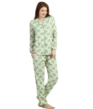 Geometric Hearts Night Suit