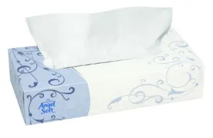 Georgia Pacific Angel Soft Facial Tissue ps White 7.6 X 8.8 Inch, Case of 3000