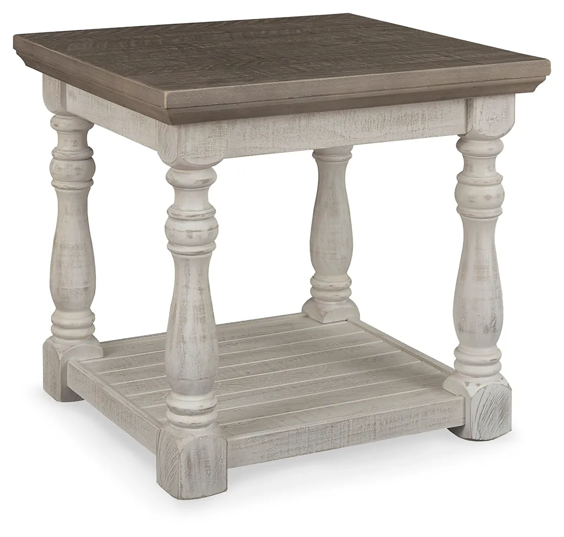 Havalance Coffee Table with 1 End Table in Gray/White