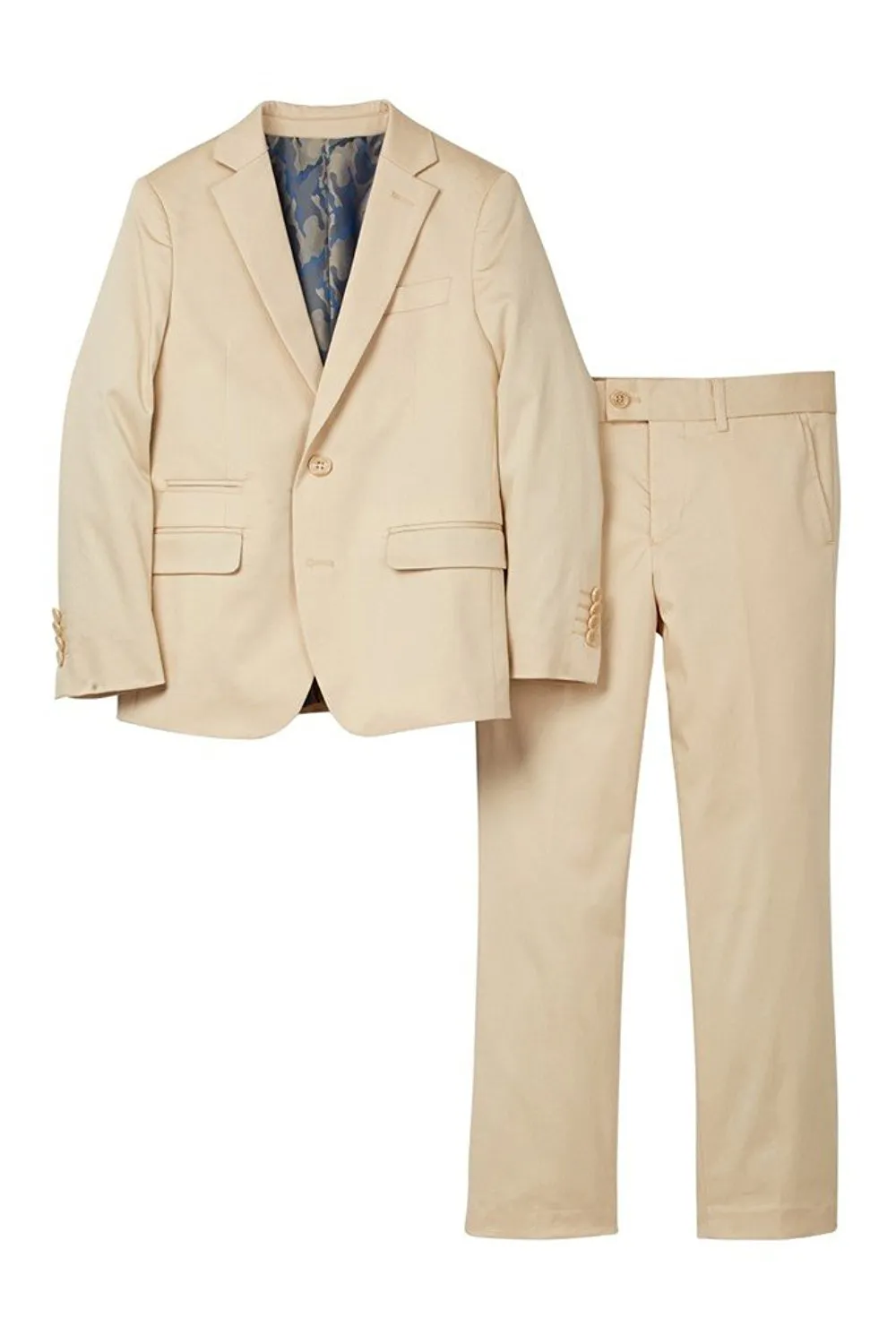 Isaac Mizrahi Boy's 2-20 Slim Fit 2-Piece Cotton Stretch Suit - CLEARANCE - FINAL SALE