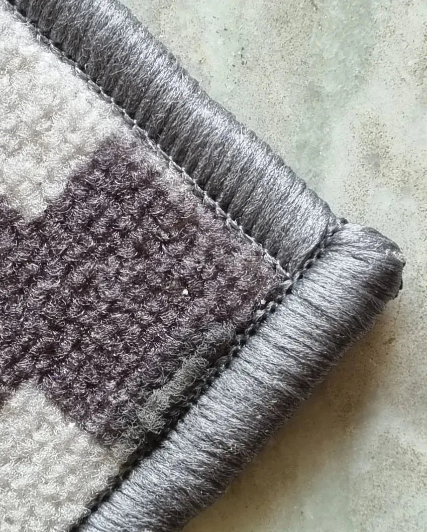 Jacquard Pattern Anti-Slip Nylon Area Rug | 3 x 5 Ft