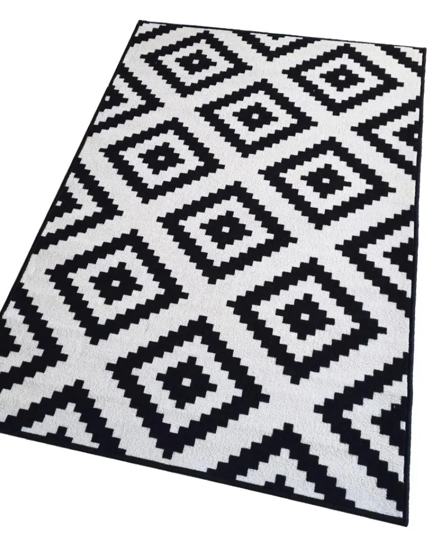 Jacquard Pattern Anti-Slip Nylon Area Rug | 3 x 5 Ft