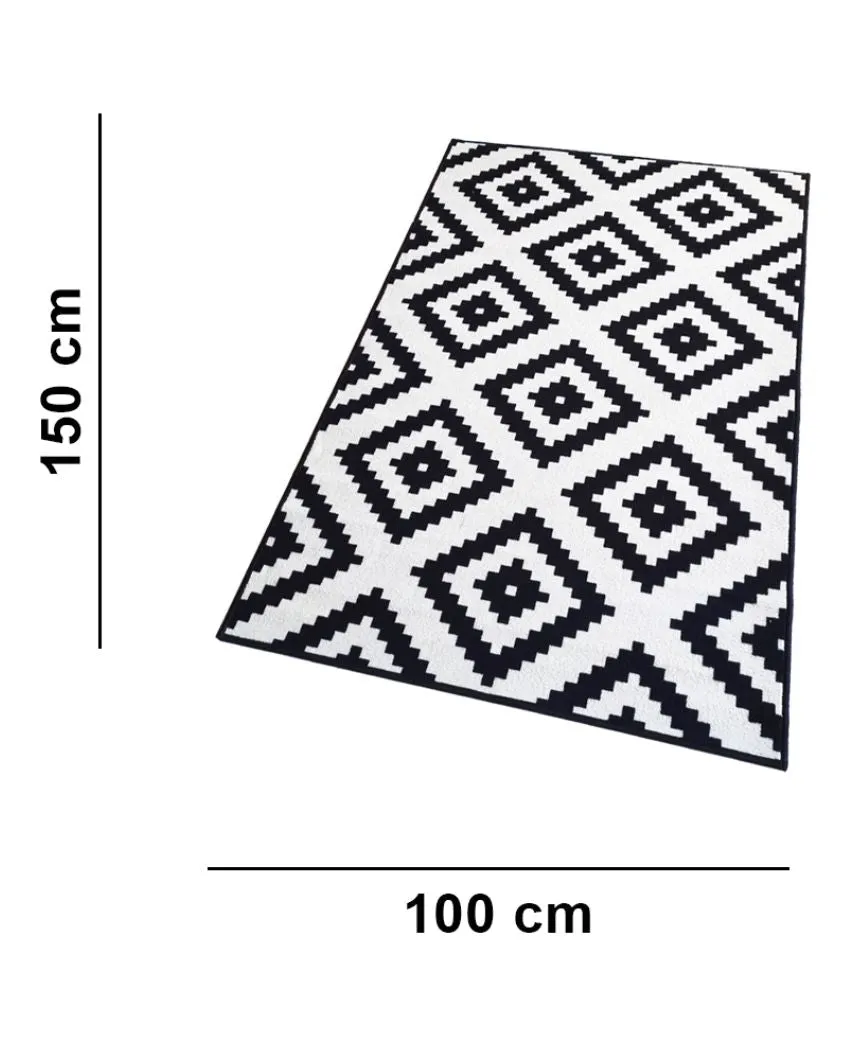 Jacquard Pattern Anti-Slip Nylon Area Rug | 3 x 5 Ft