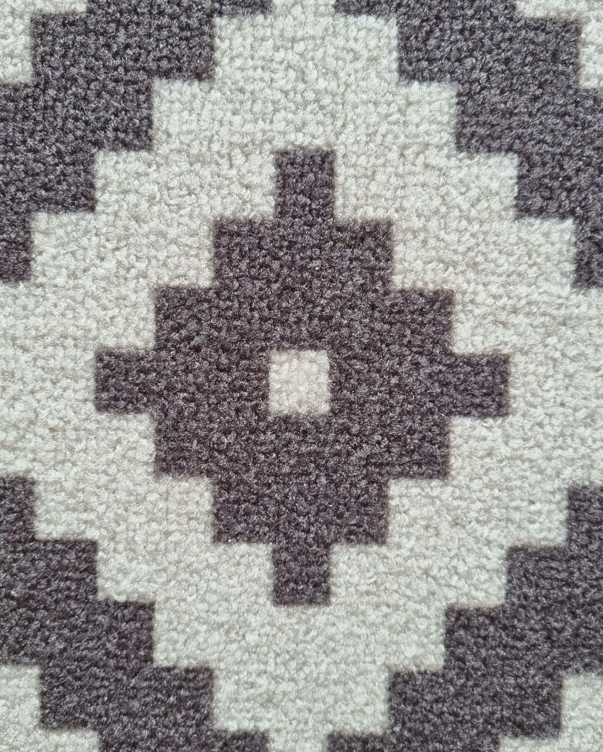 Jacquard Pattern Anti-Slip Nylon Area Rug | 3 x 5 Ft