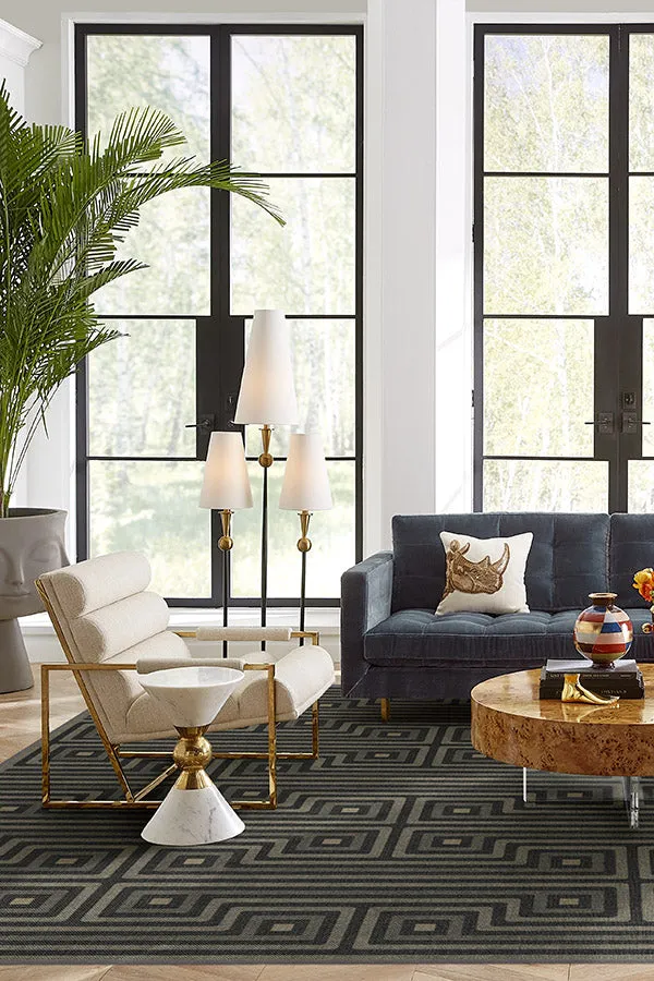 Jonathan Adler Greenwich Soft Black Rug