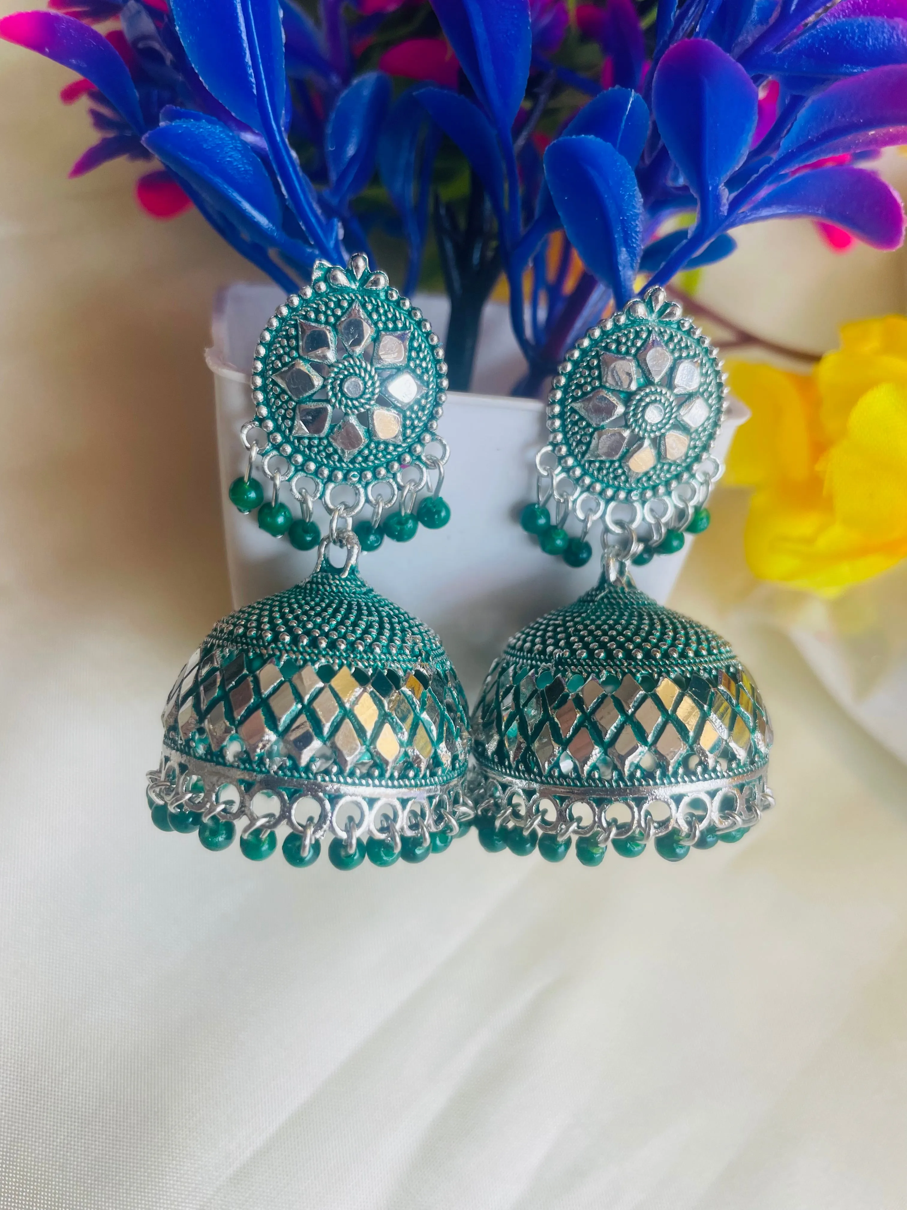 KALPANA GREEN JHUMKIS
