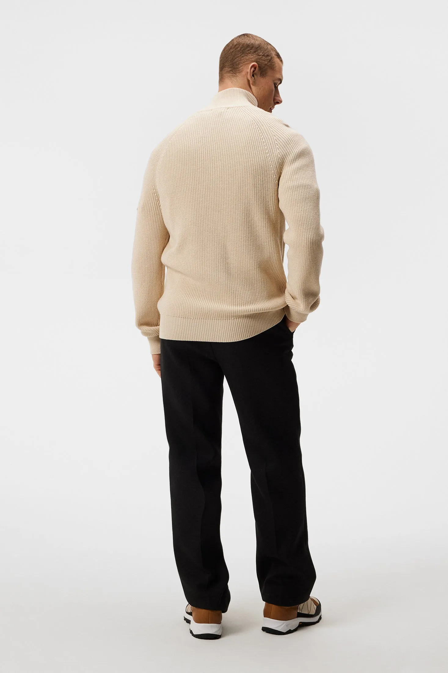 Kyler Wool Blend Zip / Oyster Gray