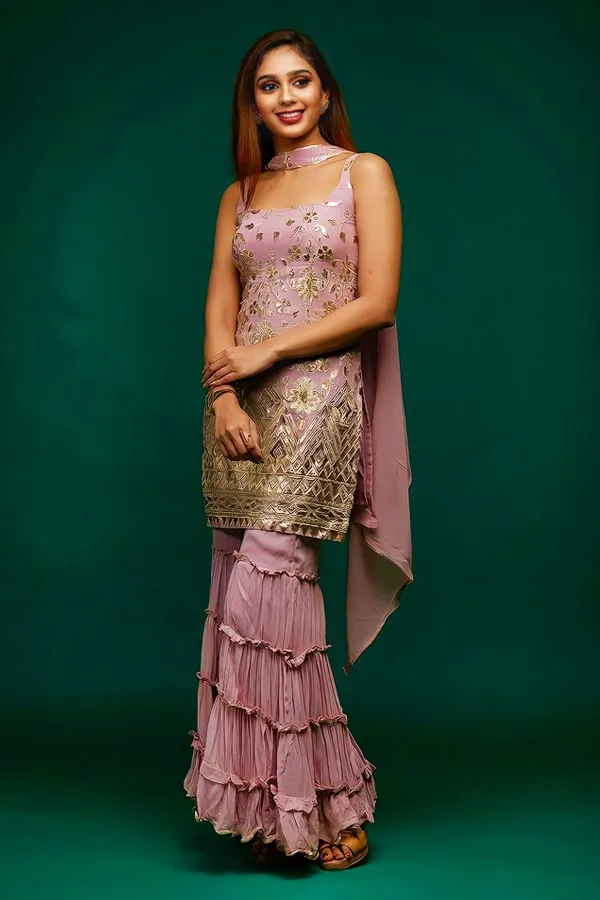 Latest sharara suit design 2022 for girl Party wear