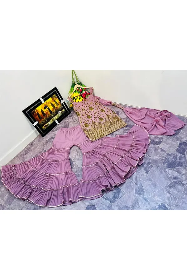 Latest sharara suit design 2022 for girl Party wear