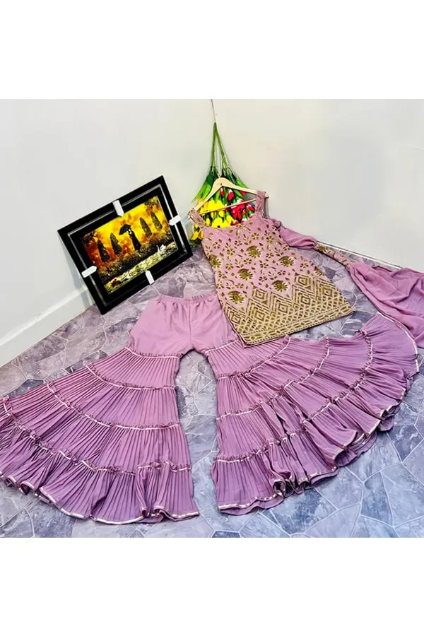 Latest sharara suit design 2022 for girl Party wear